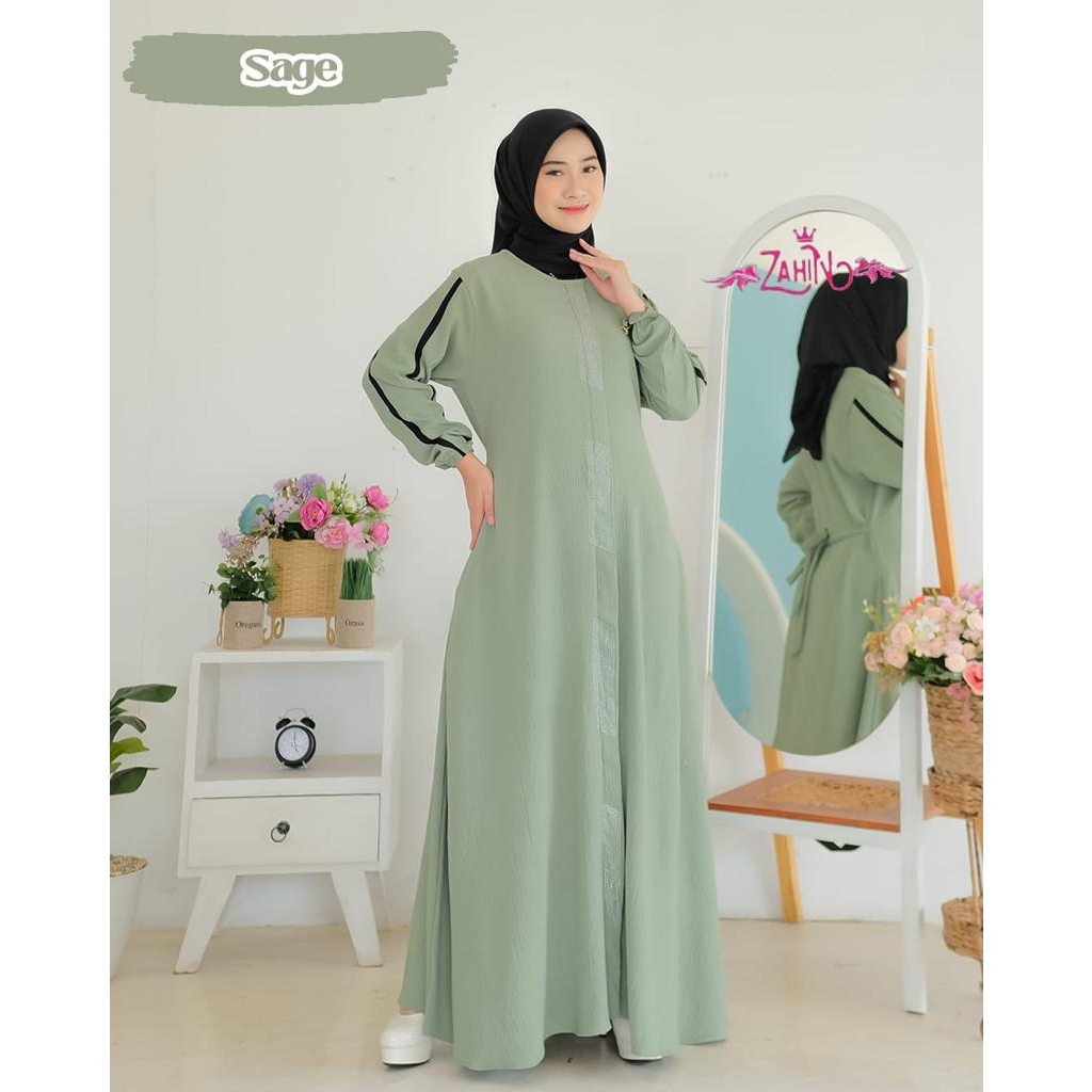 DRESS SHARA ORI ZAHIN MODEL TERBARU CRINGKLE ITYCREPE PREMIUM DAN KAMILA 2 IN 1 OUTHER KONDANGAN SYARI WANITA MEWAH ALMIRA ZAHIN ORI