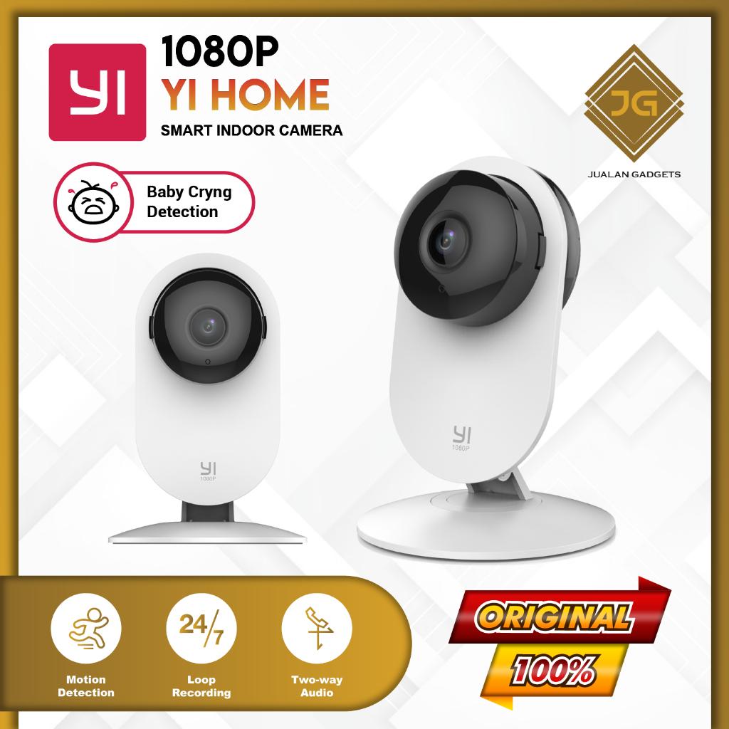 Yi Home 1080p Xiaoyi Smart IP Camera CCTV International - Garansi