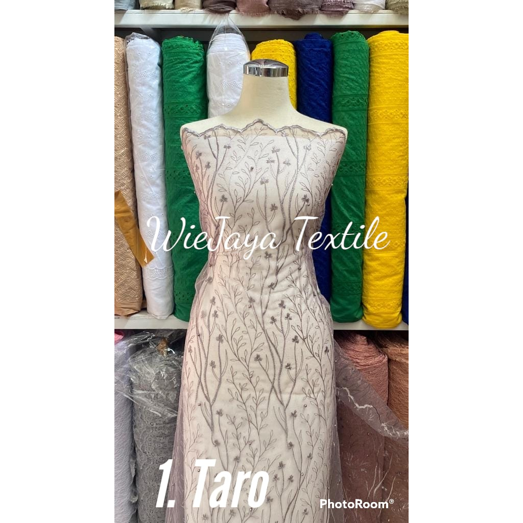 Tulle Akar Mutiara Murah Allower , Grade A, Motif Bagus, cocok untuk seragaman kondangan, dress, acara wedding, Wisuda, Kutubaru, Kebaya, Gamis cocok untuk anak dan wanita