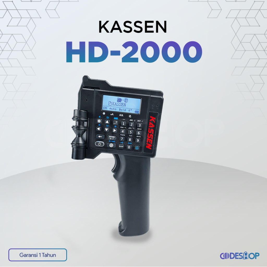 Printer Handheld Portable Kassen HD-2000 Inkjet 600 dpi