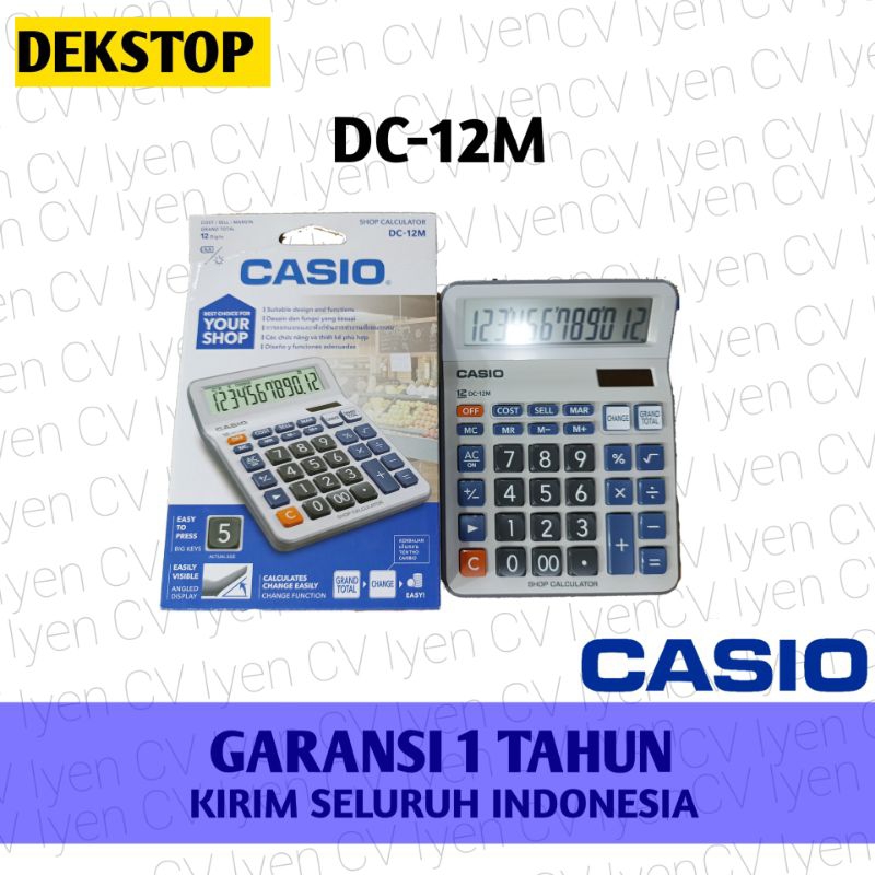 

Kalkulator Casio DC 12M / kalkulator casio / kalkulator casio asli dan bergaransi resmi