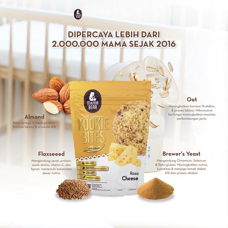 MAMABEAR KOOKIE BITES 150G | DAIRY FREE | GLUTEN FREE | EGG FREE