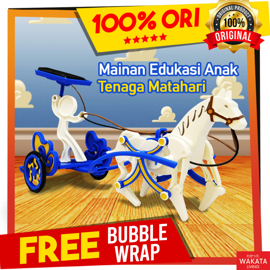 Mainan Edukasi DIY Solar Robot Kit Toy untuk Anak Laki SD - Solar Stallion 3 In 1 Tenaga Surya