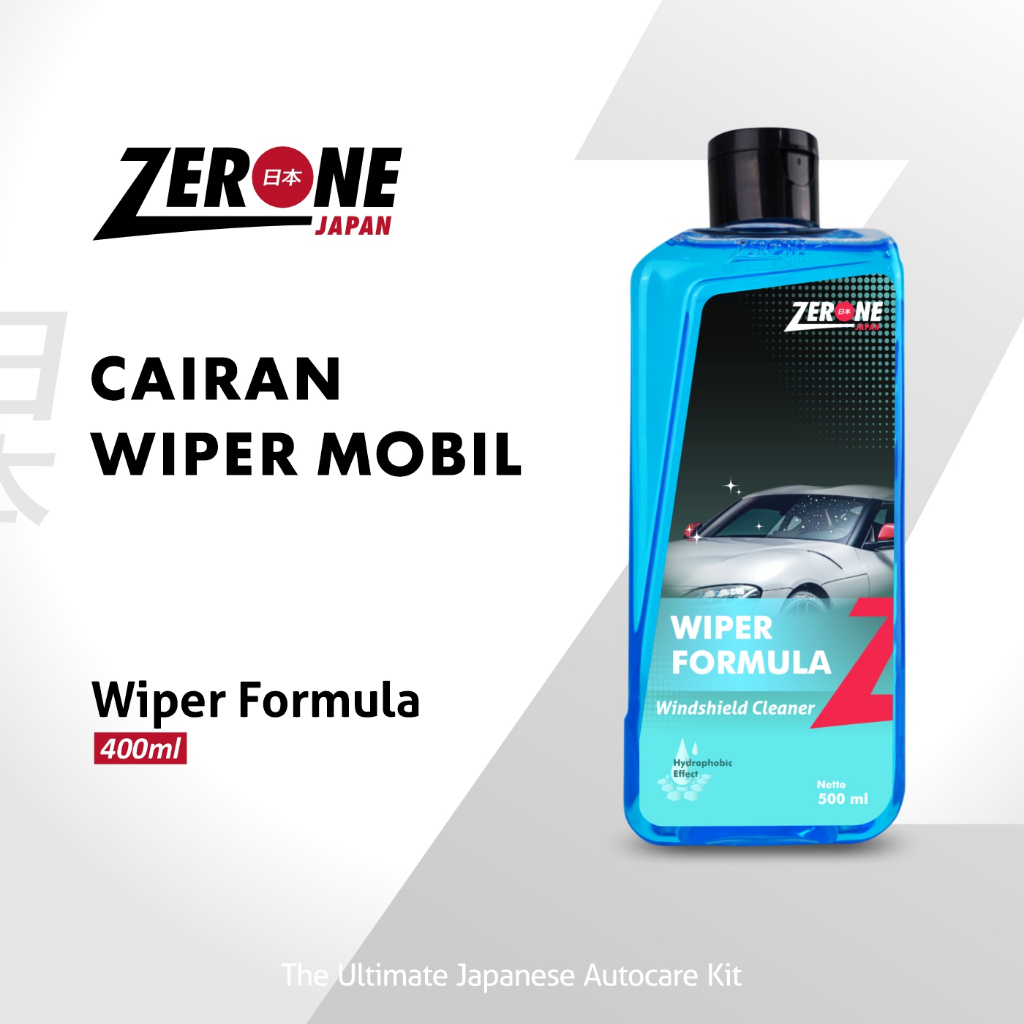 Cairan Wiper Fluid Zerone Japan Pembersih Kaca Depan dan Belakang Mobil