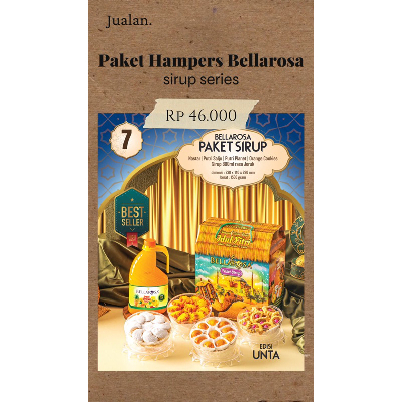 

Paket Hampers Bellarosa Sirup edisi unta