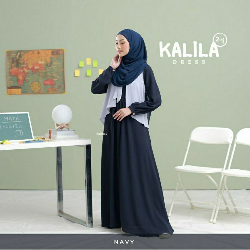 Kalila Dress By Naisha/ Gamis Kalila/Kalila By Naisha Hijrah Gamis 2023