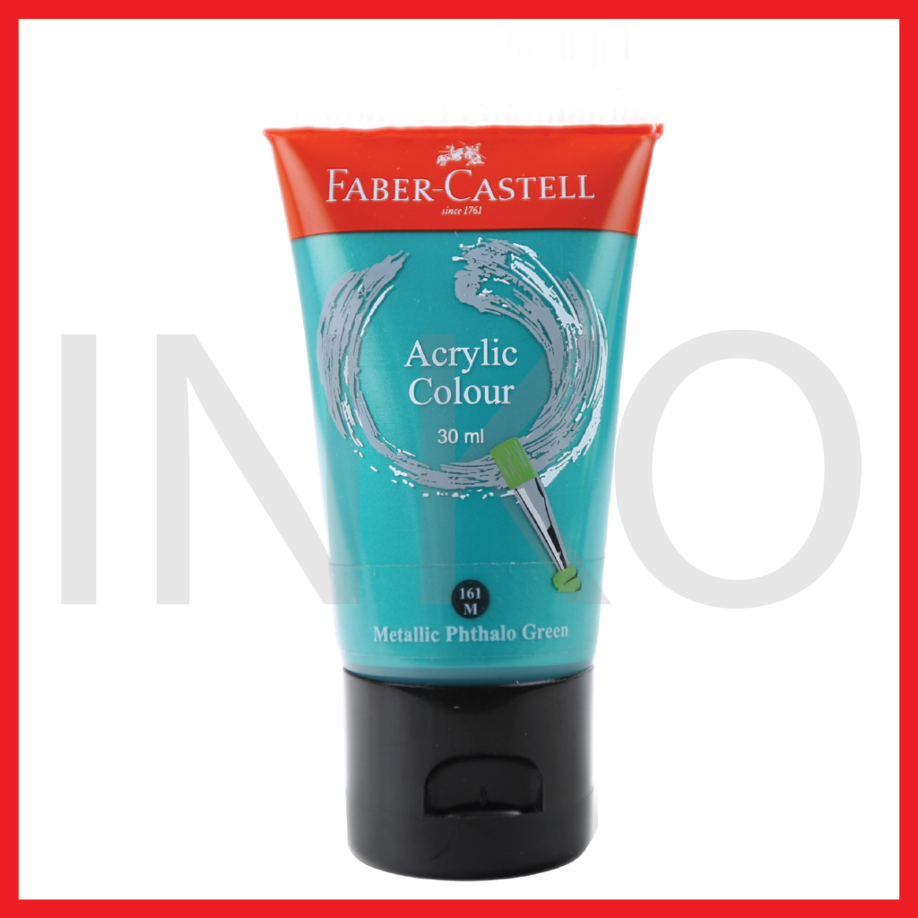 

FABER CASTELL ACRYLIC COLOUR METALLIC PHTHALO GREEN 30ML