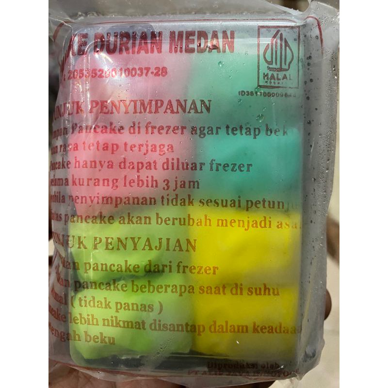 

Pancake Durian isi 8