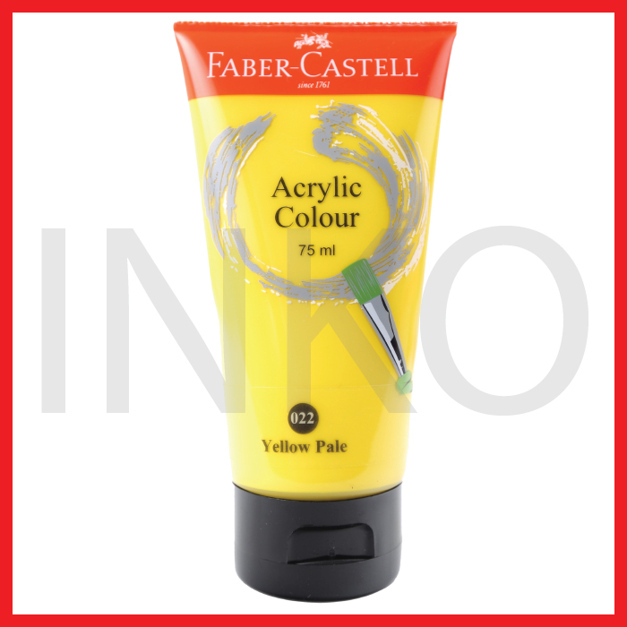 

FABER CASTELL ACRYLIC COLOUR YELLOW PALE 75ML