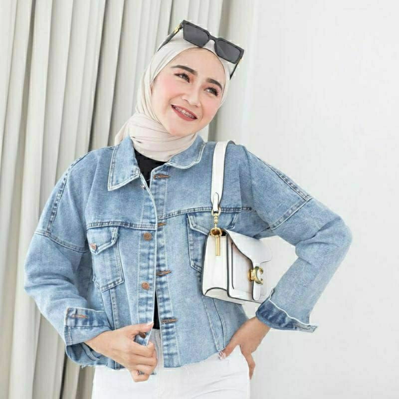 JAKET JEANS WANITA TERLARIS / JAKET OVERSIZE BEST QUALITY