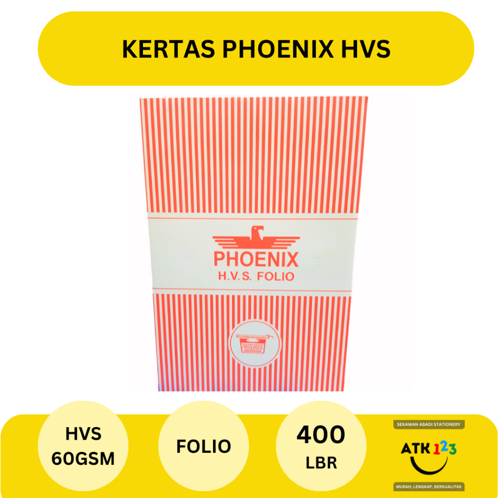 Kertas HVS F4 60 gram Merk Phoenix