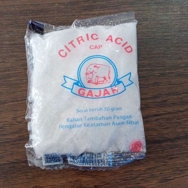 

BAHAN TAMBAHAN PANGAN PENGATUR KEASAMAN Cap Gajah 50 gram