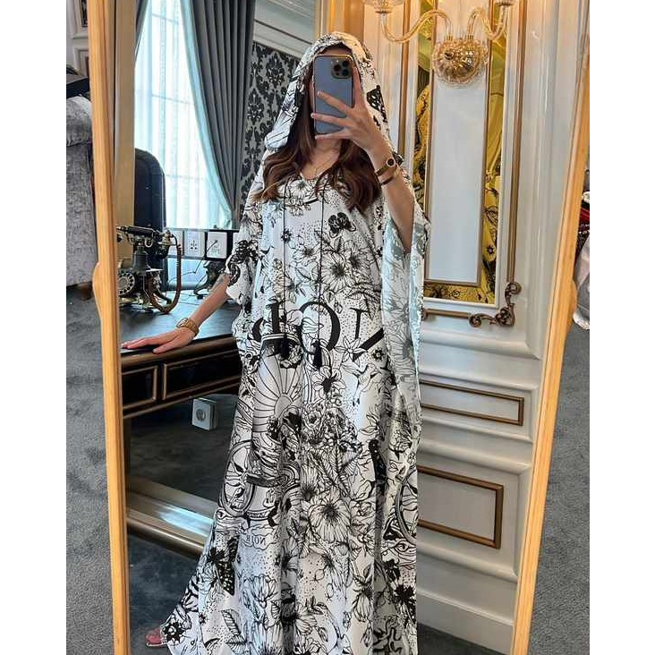 Ce Homewear Ce Noir Kaftan Dress Satin Abu Dhabi Operandi Hoodie Jumbo Lebaran