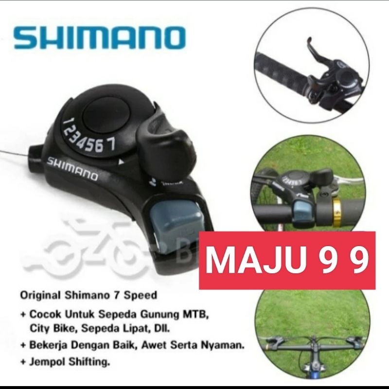 Shifter 7 Speed Shimano / Operan gigi Sepeda Lipat Mtb Shimano TX-30 7 sp Original