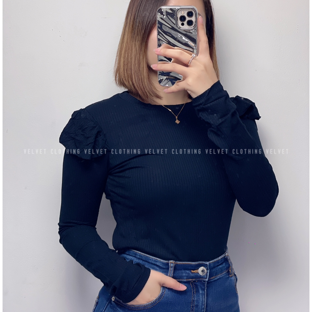 Blouse Long Sleeve Knit / Atasan Wanita Lengan Panjang Rajut / Blouse Longslevee Knit 4726