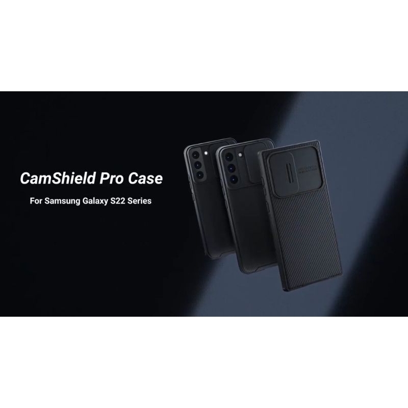 Nillkin CamShield Pro Case Samsung S22 Ultra Warna Hitam (second)