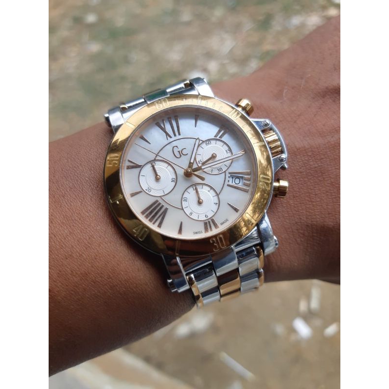 jam pria shapire chrono GC original Swiss bekas