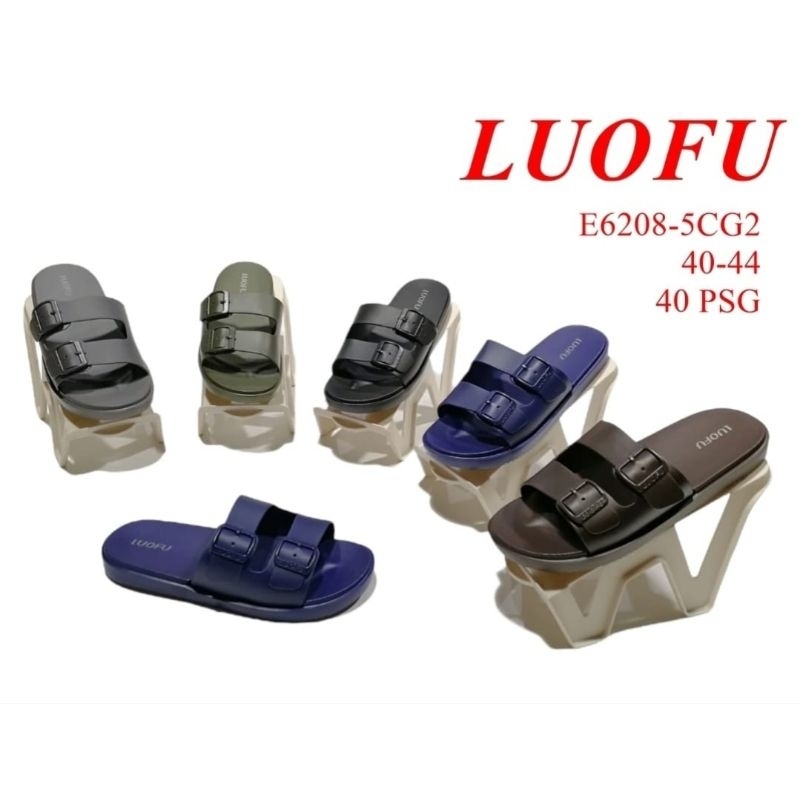 LUOFU 6208 5CG2 SANDAL SELOP PRIA/SENDAL KOKOP LAKI LAKI