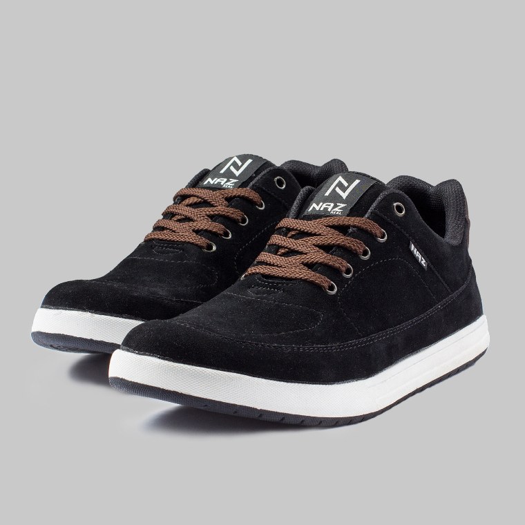 Sepatu Sneakers Pria Casual Black Sepatu Hitam Casual Shoes Cowok Original Naz Harisson