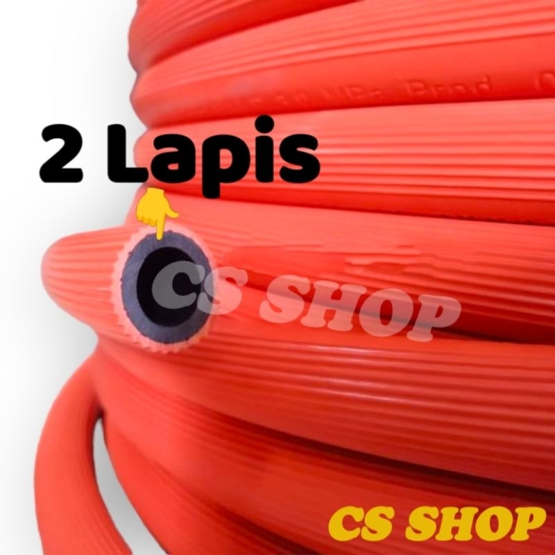 SELANG GAS 2 LAPIS ORANGE METERAN/SELANG TABUNG GAS METERAN 2 LAPIS/SELANG REGULATOR TABUNG GAS