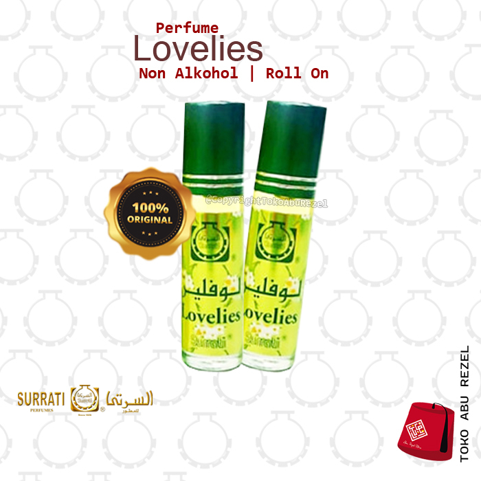 Parfum Lovelies 6ml Roll On | Parfum Surrati | Surrati Perfumes | Bibit Minyak Wangi | Parfum Surrati | Non Alkohol |  Surrati Perfumes| Original Product | Surrati Factory Holly Makkah KSA