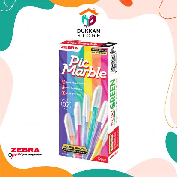 

Pulpen Zebra - Pulpen Semi Gel - Pulpen PicMarble #zebra