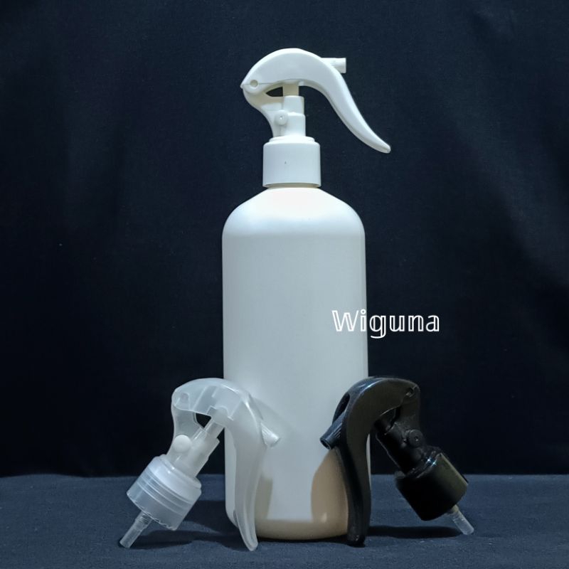 Botol Spray Triger 500ml HDPE Putih / Botol HDPE 500ml Putih Tutup Spray Triger / Botol 500ml Spray