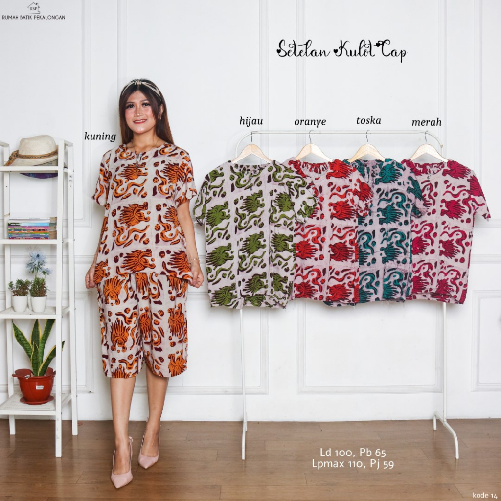 Setelan Kulot Baby Doll Batik Pekalongan 14