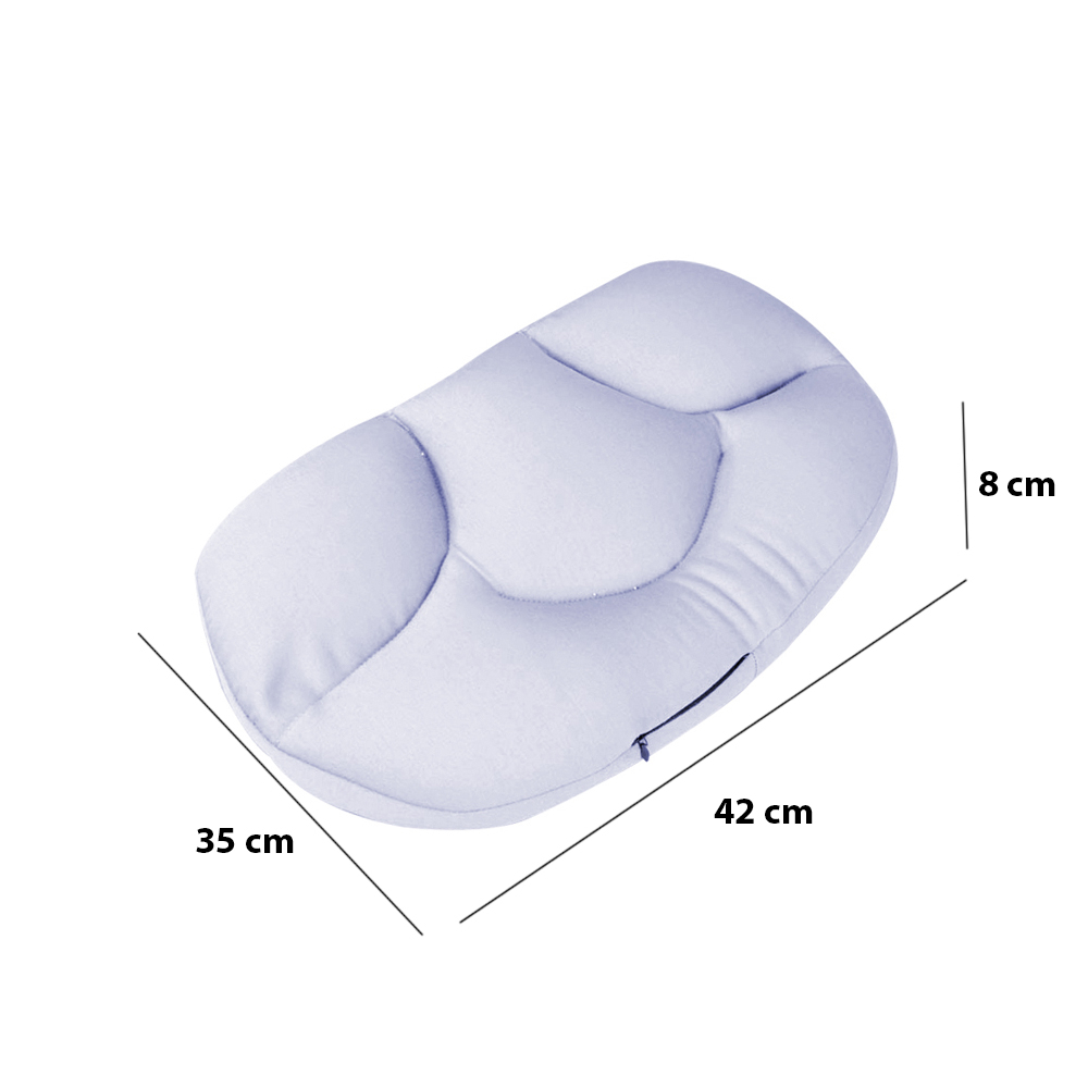 Bantal Leher Ergonomis 3D Memory Foam Neck Cloud Pillow - AR01 - Gray