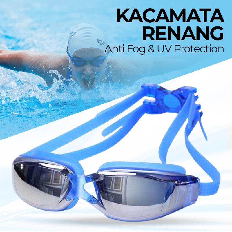 RUIHE Kacamata Renang Dewasa Anti Fog UV Protection - RH9200