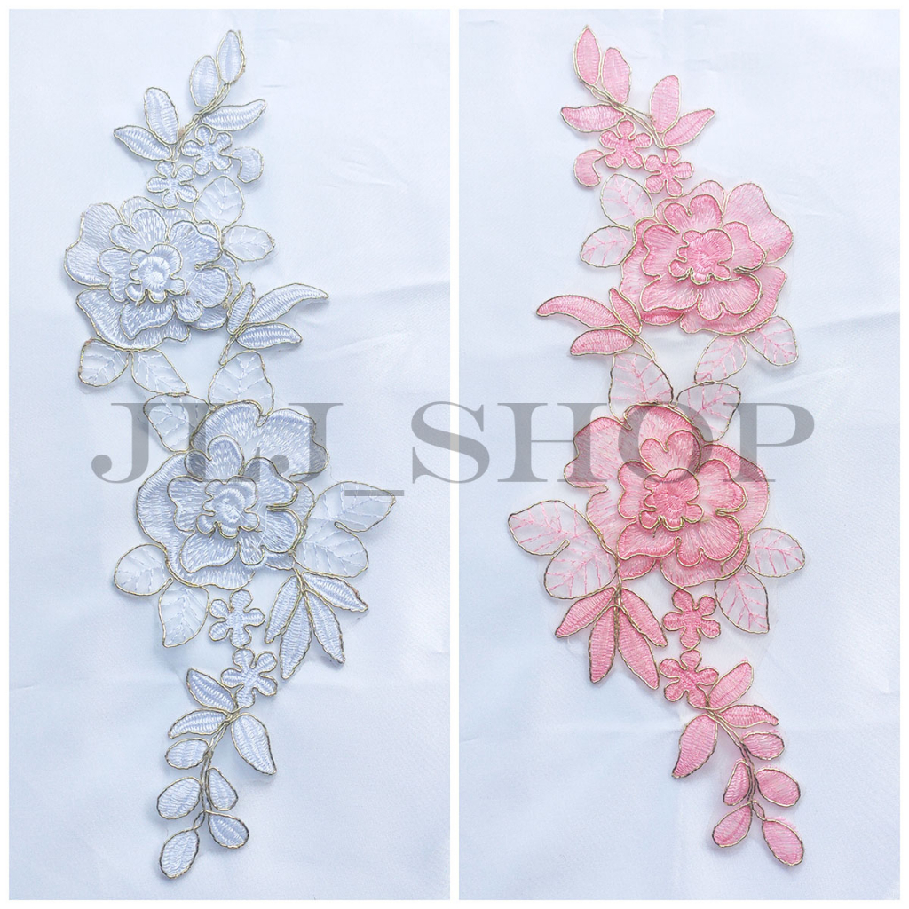 Aplikasi Bunga / Patch Cantik / Brokat Bunga 40130