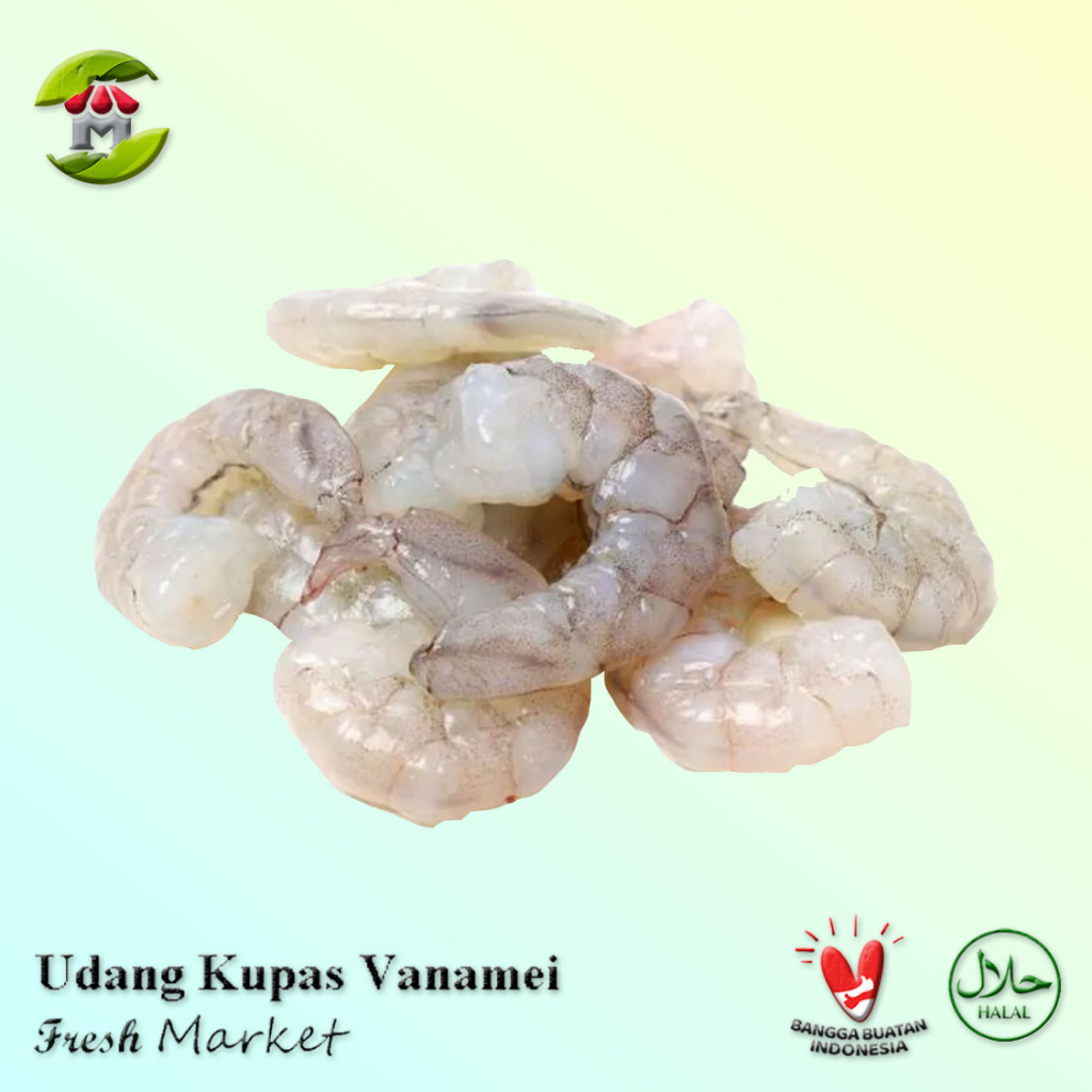 Udang Kupas Vanamei Premium 1 Kg