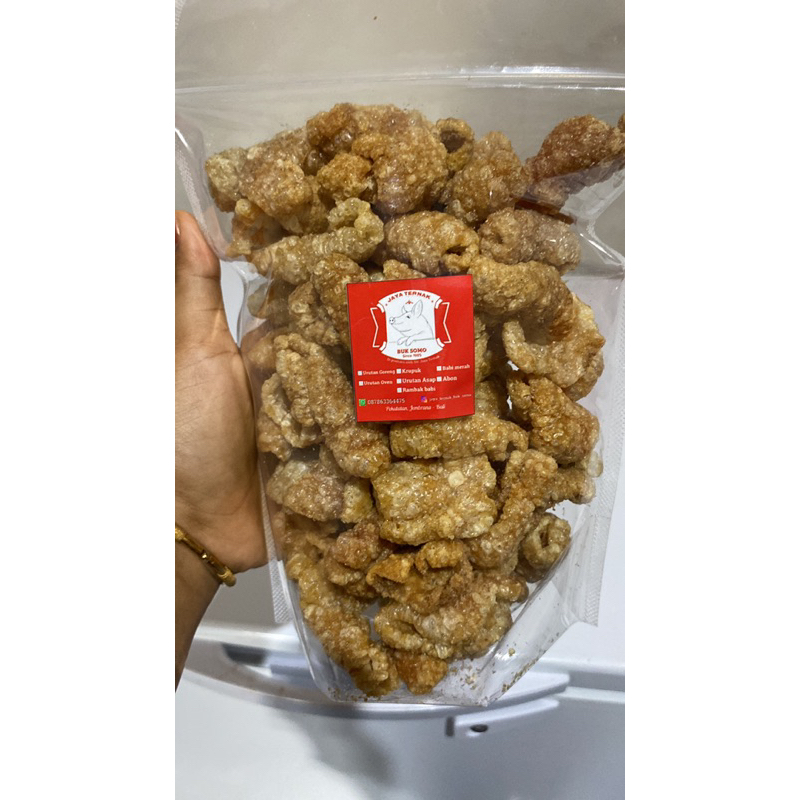 

Kerupuk Kulit Babi// Bali//BestSeller165g//tanpa pengembang