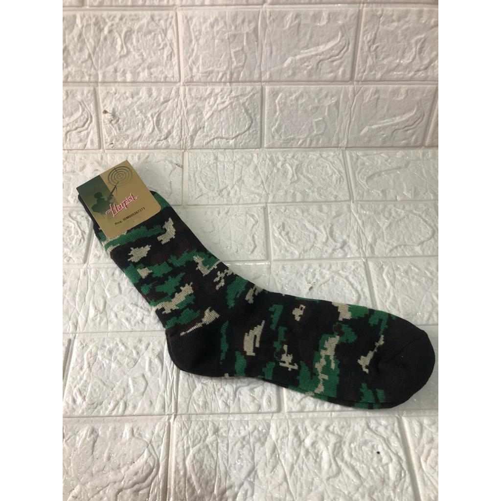 TOP! KAOS KAKI TENTARA PDL MEREK HARPIST - LORENG ARMY - TEBAL, FLEKSIBEL