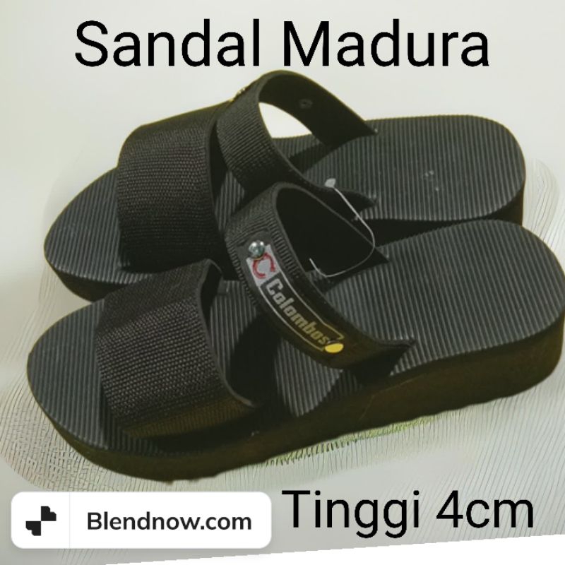 (GROSIR) SANDAL MADURA ASLI TINGGI 6CM SIZE 36-42 SANDAL WEDGES SANDAL GUNUNG TERKUAT BAHAN SPON