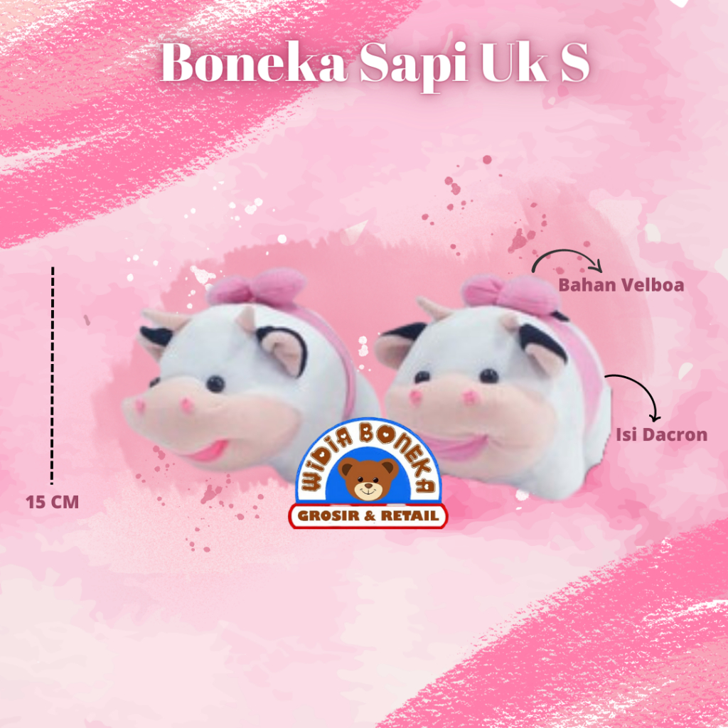 Boneka Sapi S 15cm