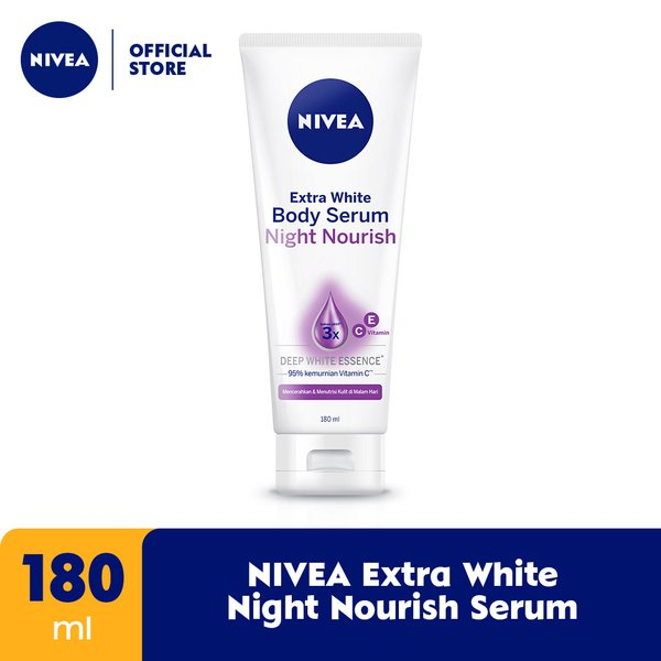 READY!!!NIVEA Extra White Night Nourish Serum 180 mL