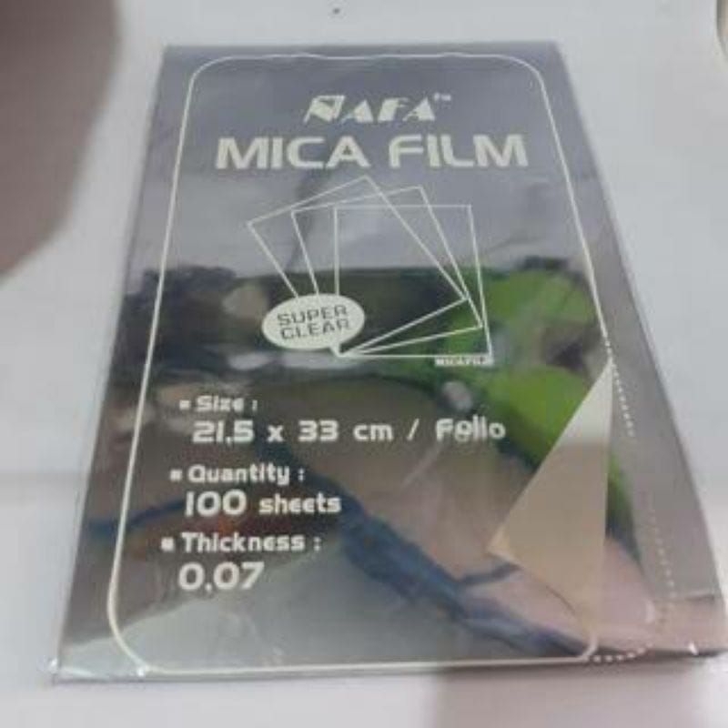 

[ 100 LBR ] PLASTIL MIKA JILID WARNA / MIKA JILID FOLIO / MICA FILM