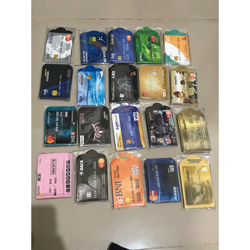 

Amplop lebaran Motif ATM dan Uang siap pakai
