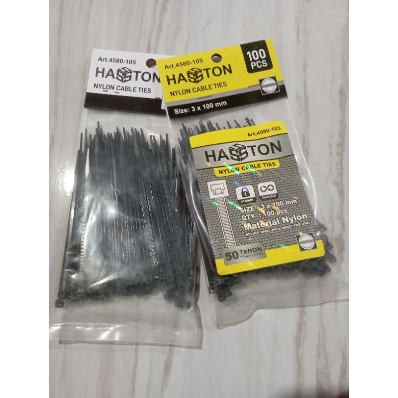 KABEL TIES HASSTON 3x100mm 100PCS/NYLON CABLE TIES HASSTON