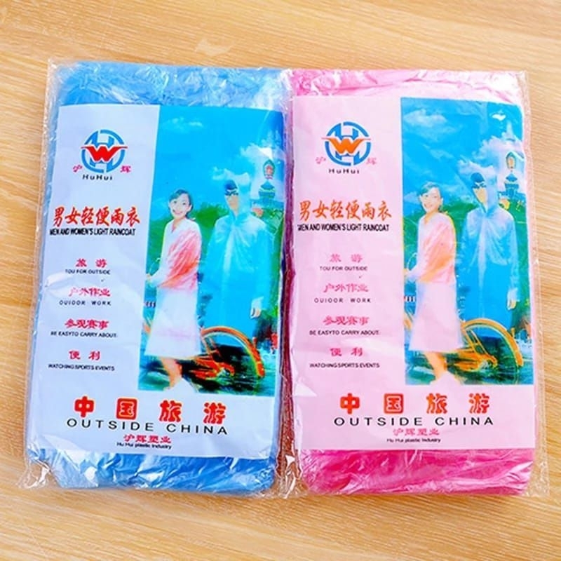 MH80JAS HUJAN PLASTIK/JAS HUJAN SEKALI PAKAI/JAS HUJAN DISPOSABLE PLASTIK/JAS HUJAN RAIN COAT