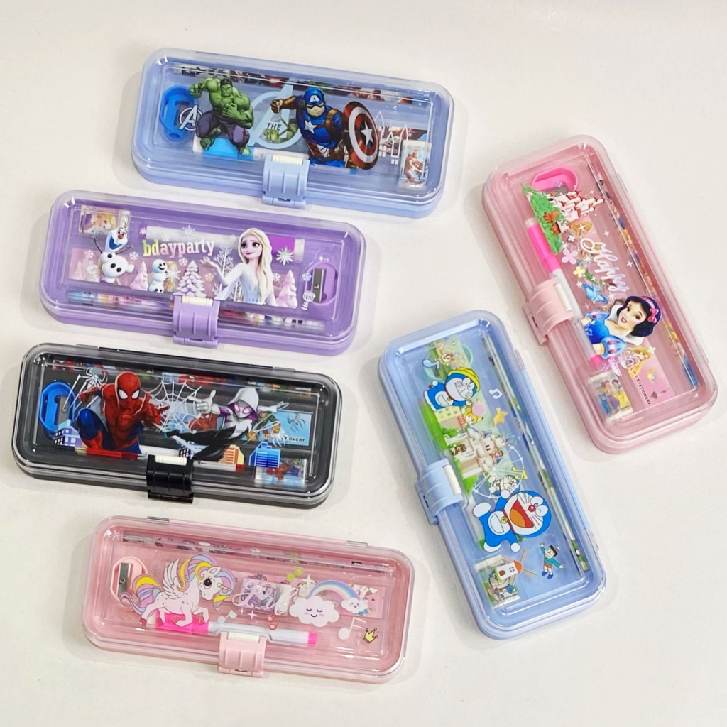 

HD Kotak Pensil Plastik Set+WB 1 susun 9X21/Tempat Pensil/Tempat Pensil