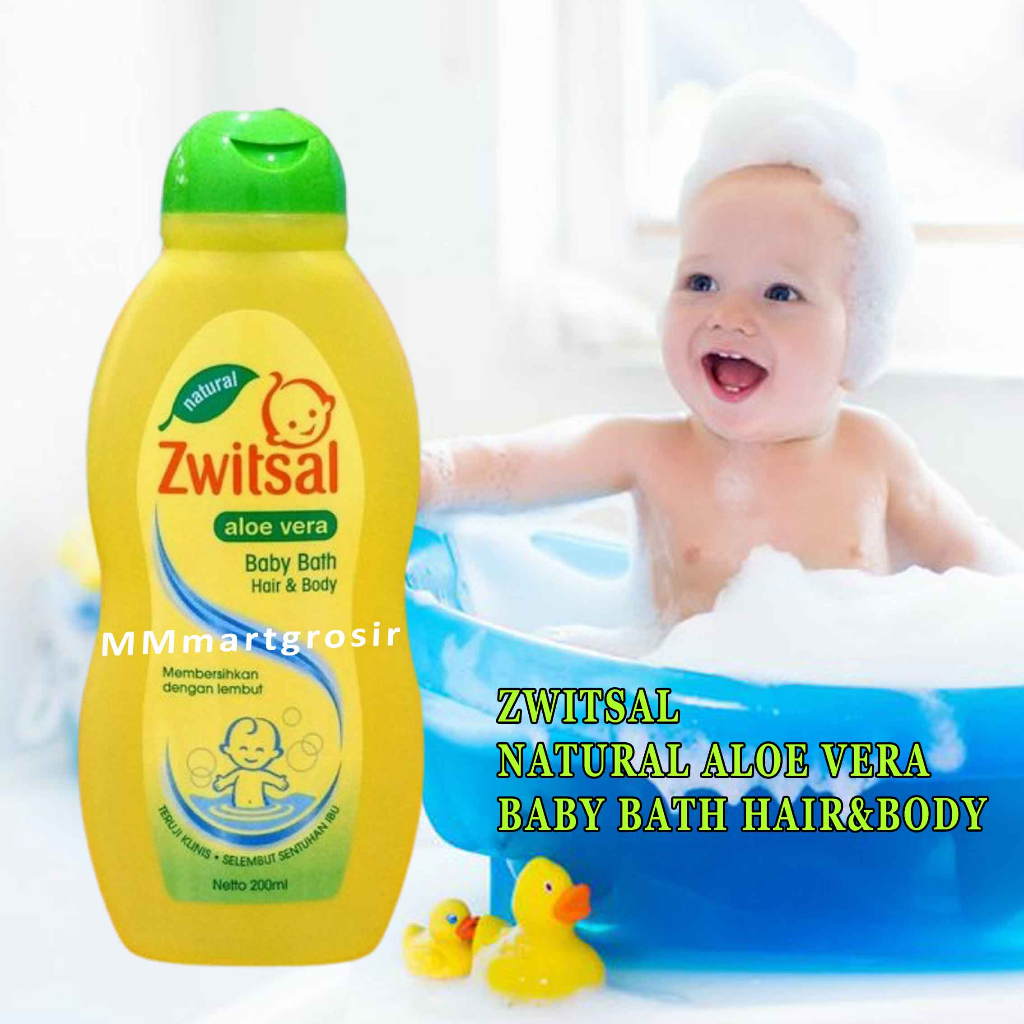 Zwitsal Aloe Vera / Baby Bath Hair &amp; Body / 200ml