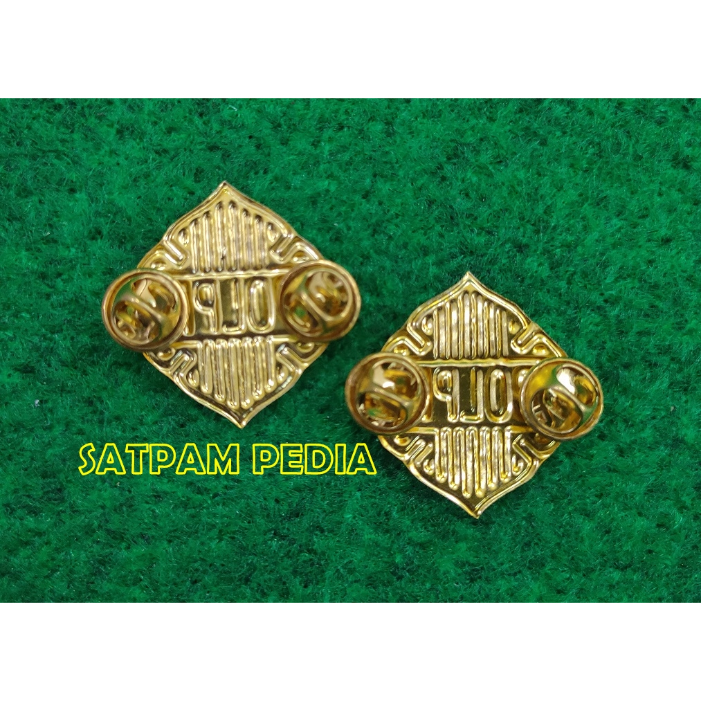 Pin Monogram Satpol PP Resin - Wing Monogram Satpol PP Kuning