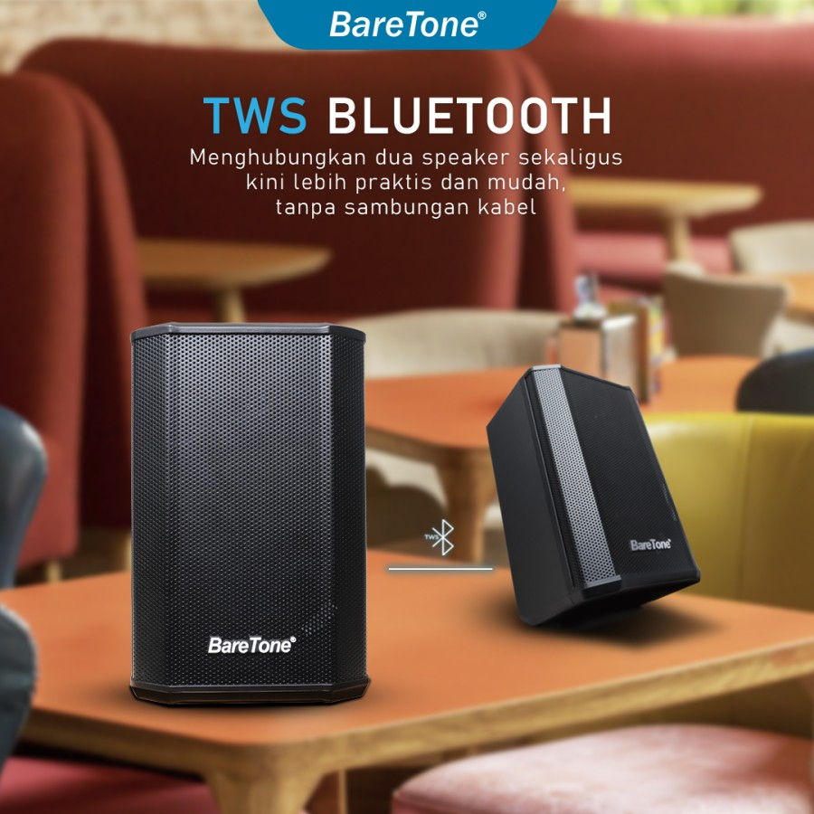 SPEAKER PORTABLE 5 INCH BARETONE MAX05BX SOUND BOX USB FM BLUETOOTH