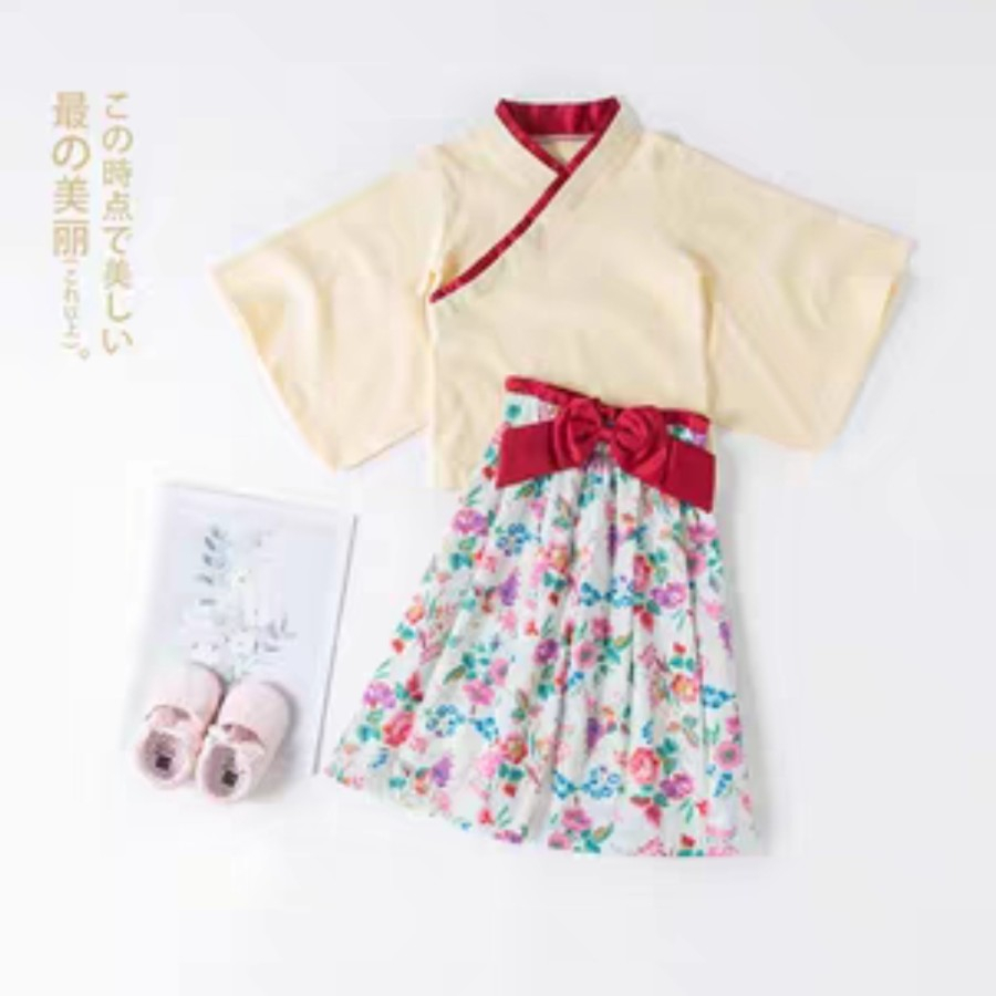 Japan Kimono Set For Girl Setelan Kimono Jepang