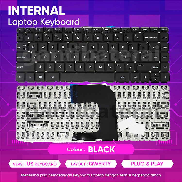 Keyboard ORI HP 14-AF 14-AF118AU 14-AC 14-AC182TU 14-AC123TU