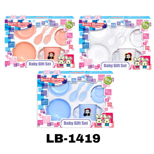 Lust Bunny 6 in 1  Feeding Set Peralatan Makan Bayi