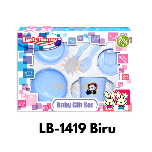 Lust Bunny 6 in 1  Feeding Set Peralatan Makan Bayi