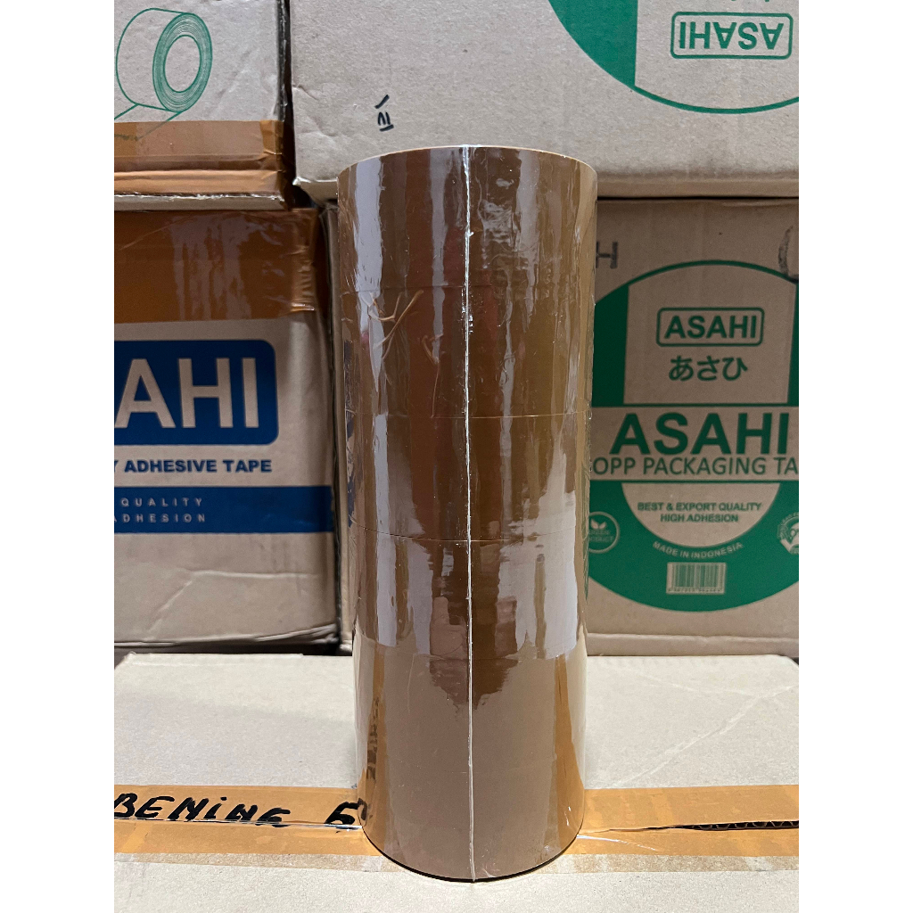 LAKBAN ASAHI BENING DAN COKLAT 45 MM X 70M